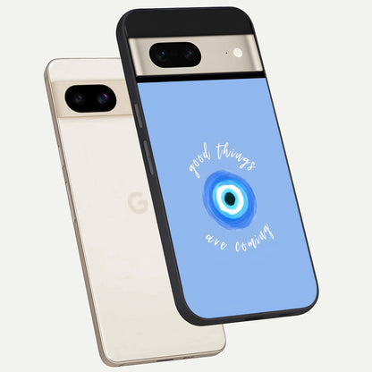  Bright Future Ahead phone case For Google Pixel 7 showing premium glass back cover with detailed artwork