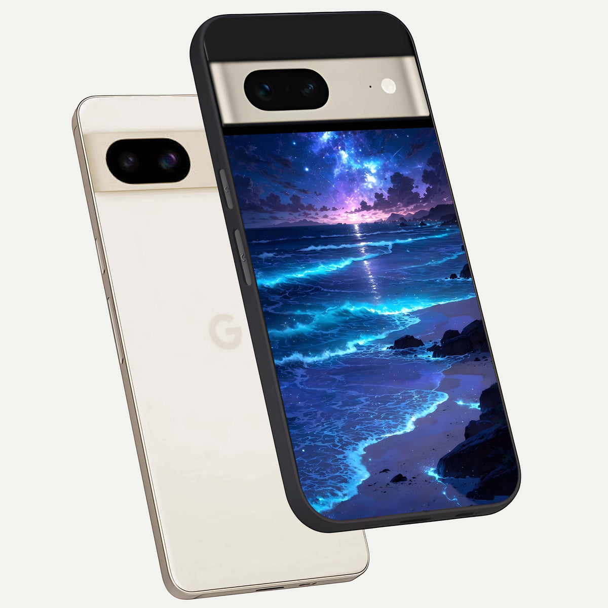  Classic Damn Look phone case For Google Pixel 7 showing premium glass back cover with detailed artwork