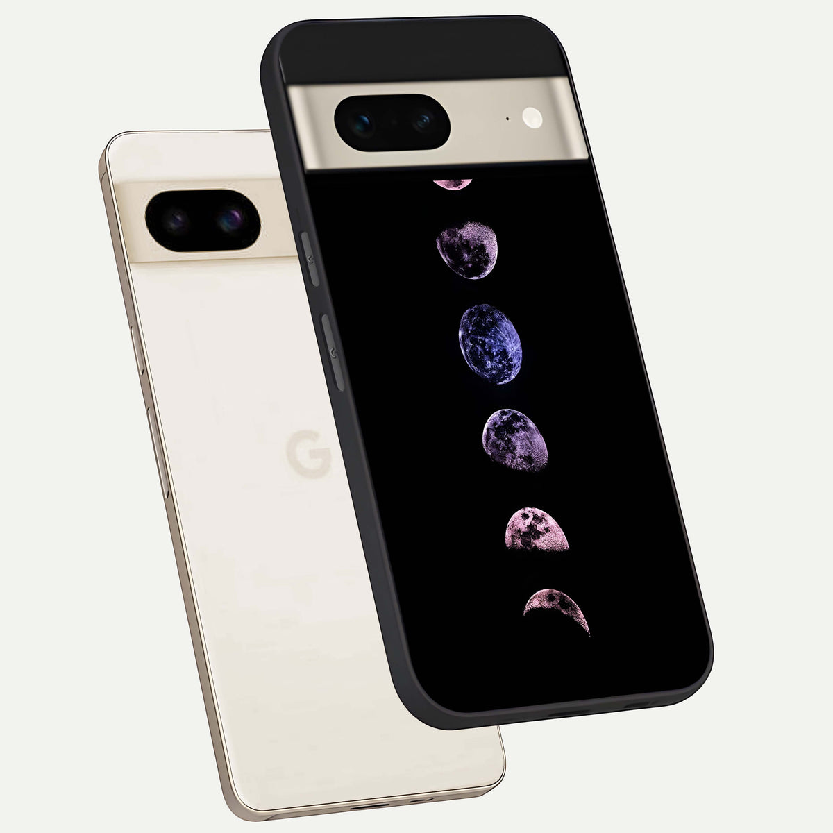  Crimson All Planets phone case For Google Pixel 7 showing premium glass back cover with detailed artwork