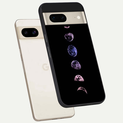  Crimson All Planets phone case For Google Pixel 7 showing premium glass back cover with detailed artwork