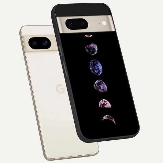  Crimson All Planets phone case For Google Pixel 7 showing premium glass back cover with detailed artwork