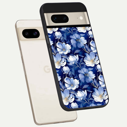  Cute Floral Patterns phone case For Google Pixel 7 showing premium glass back cover with detailed artwork