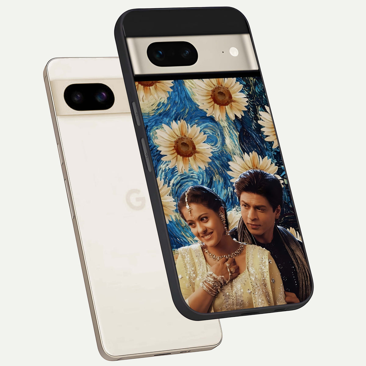  Eternal Love Story phone case For Google Pixel 7 showing premium glass back cover with detailed artwork