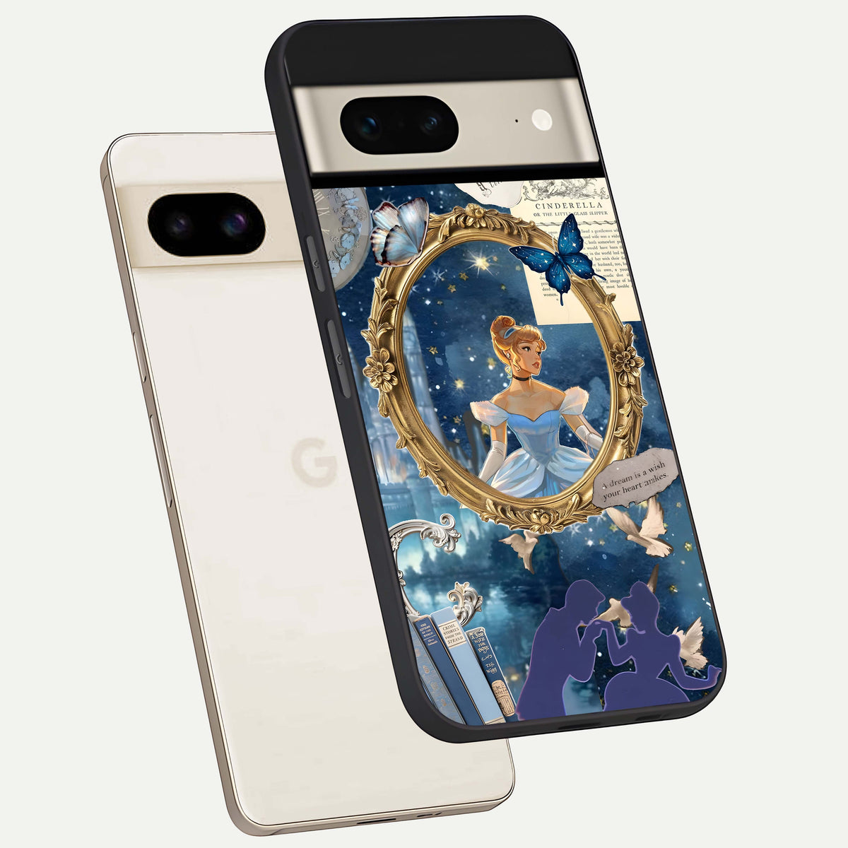  Midnight Queen phone case For Google Pixel 7 showing premium glass back cover with detailed artwork