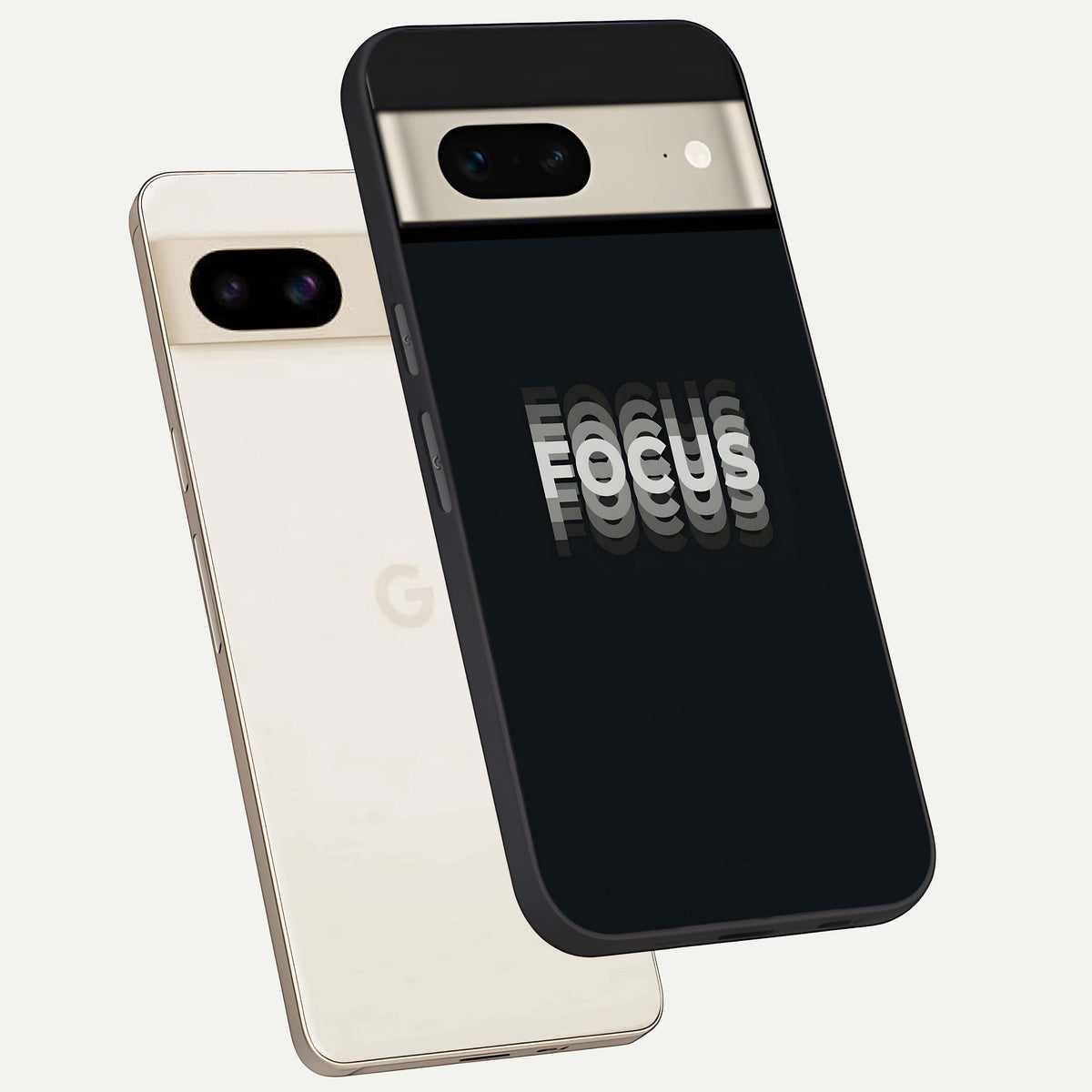  Mono Focus Vision phone case For Google Pixel 7 showing premium glass back cover with detailed artwork