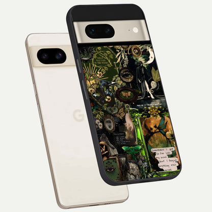  Mystic Woods Secret phone case For Google Pixel 7 showing premium glass back cover with detailed artwork