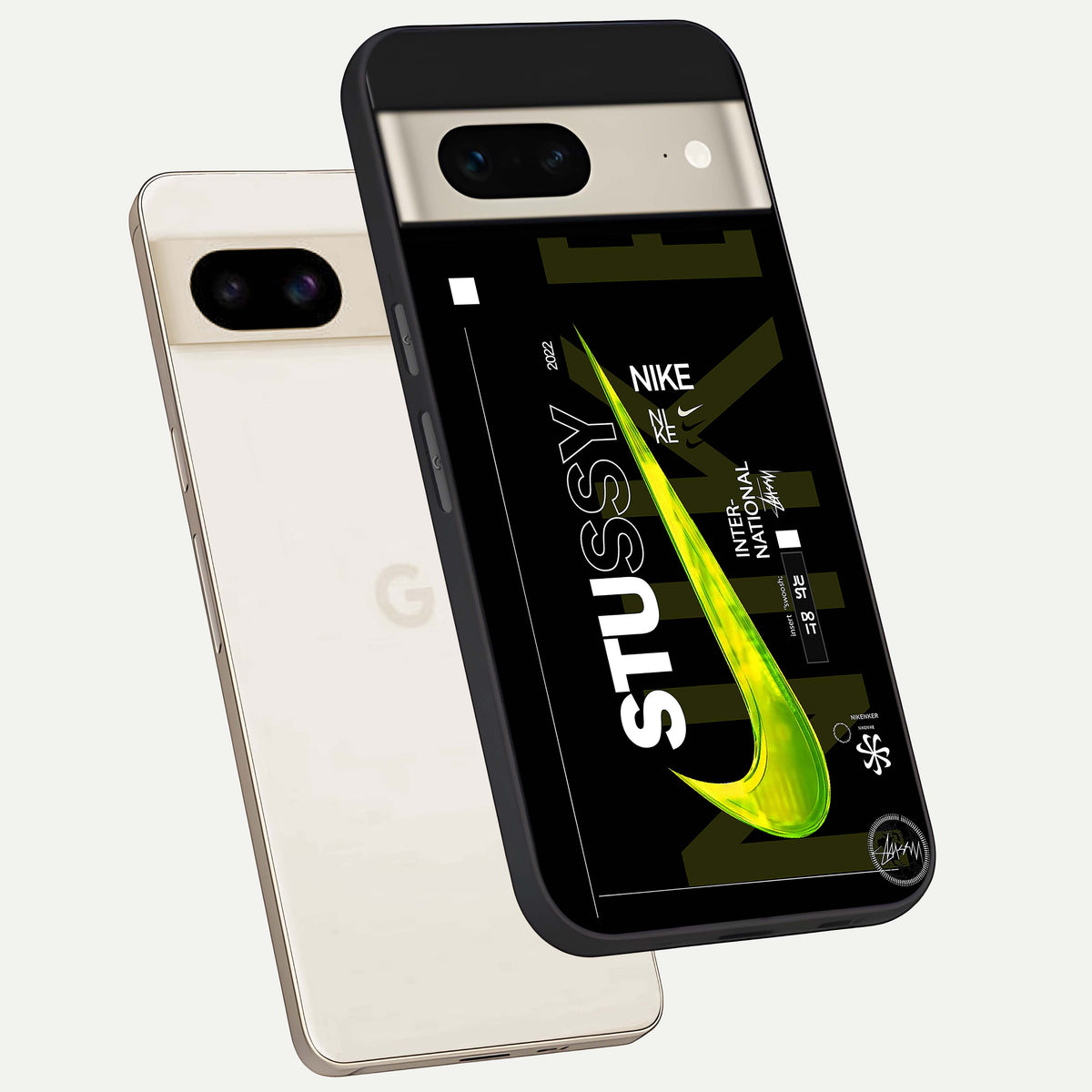 Neon Street Edition phone case For Google Pixel 7 showing premium glass back cover with detailed artwork