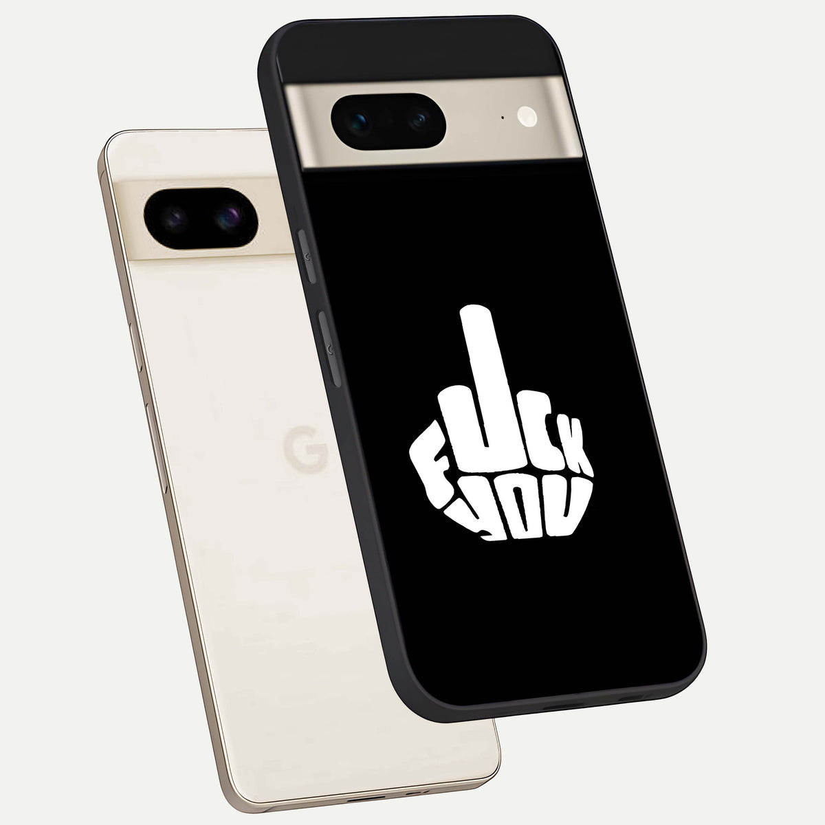  Rebel Mode On phone case For Google Pixel 7 showing premium glass back cover with detailed artwork