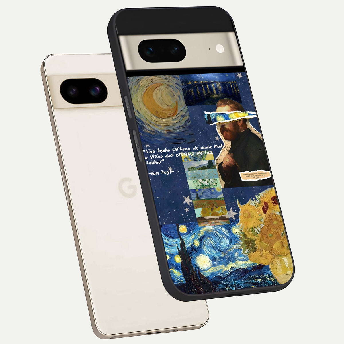  Starry Dream Vision phone case For Google Pixel 7 showing premium glass back cover with detailed artwork