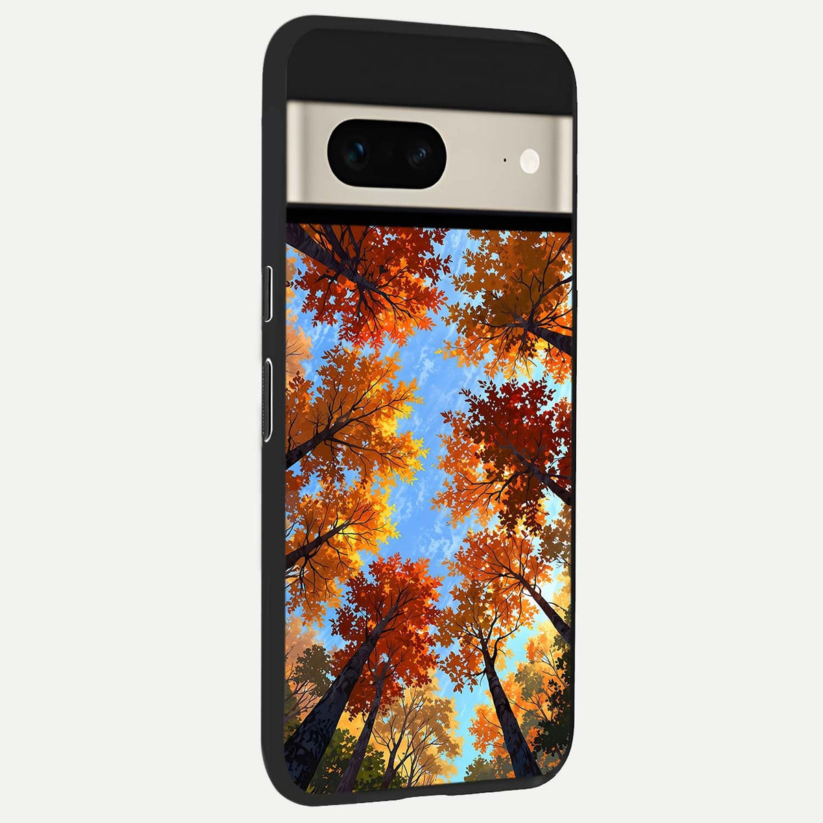  Autumn Sky Rise back cover For Google Pixel 7 slim fit glass case with vibrant aesthetic design