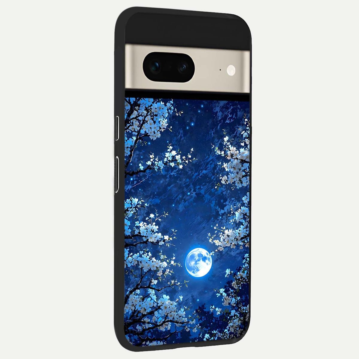  Blossom Moonlight Sky back cover For Google Pixel 7 slim fit glass case with vibrant aesthetic design