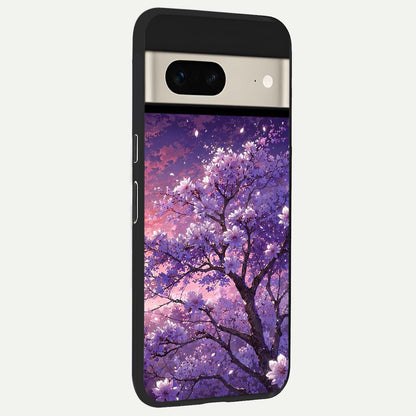 Blossom Tree back cover For Google Pixel 7 slim fit glass case with vibrant aesthetic design