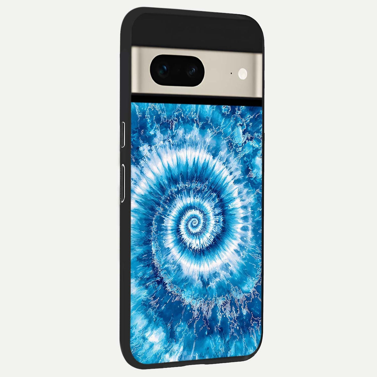  Blue Galaxy Wave back cover For Google Pixel 7 slim fit glass case with vibrant aesthetic design