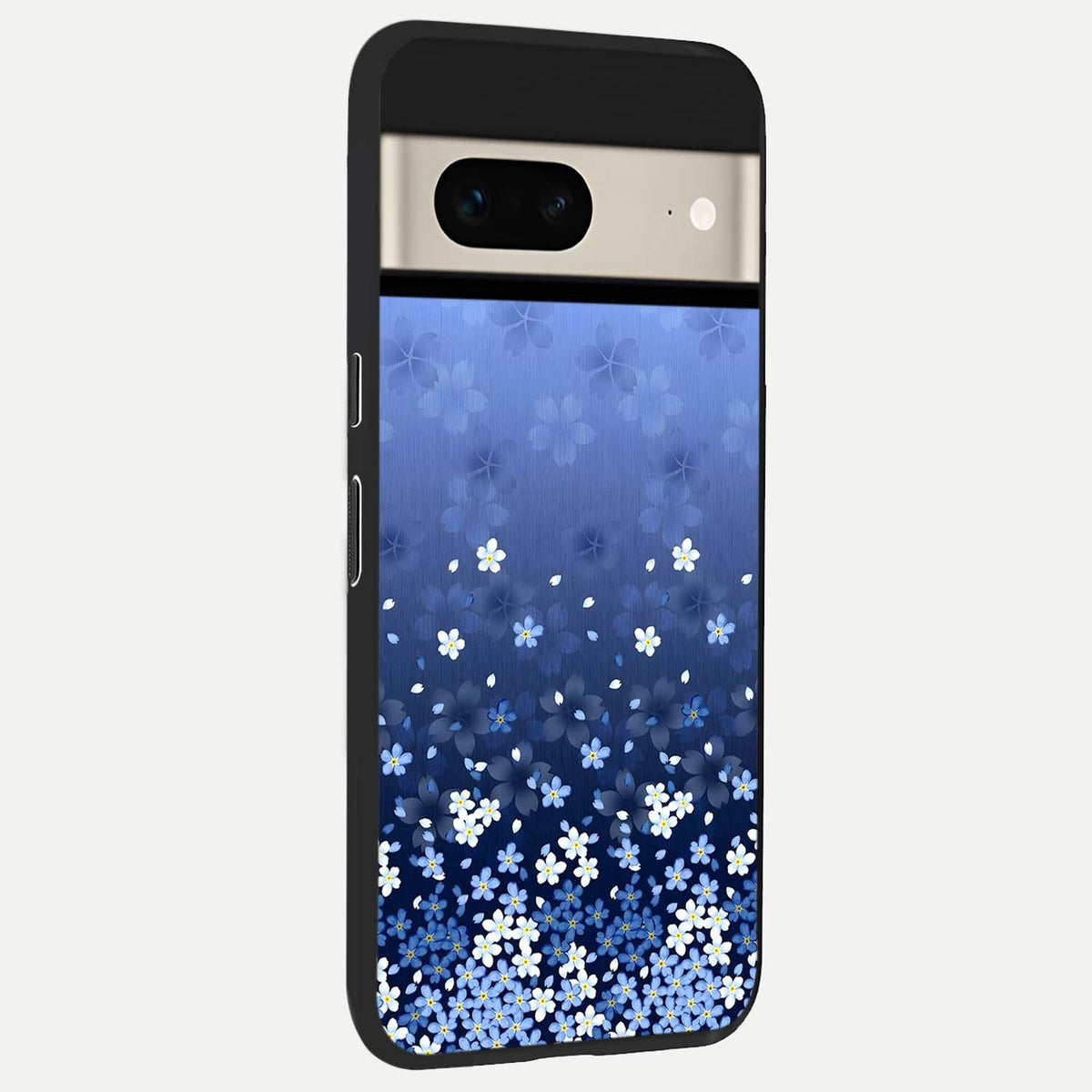  Blue Starry back cover For Google Pixel 7 slim fit glass case with vibrant aesthetic design