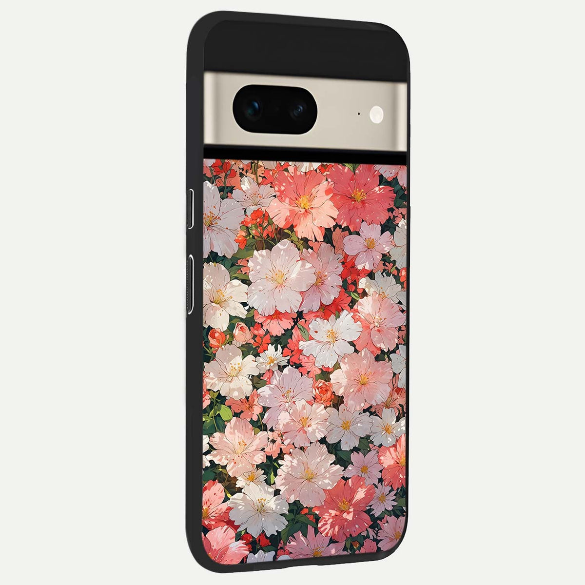  Blush Bloom Field back cover For Google Pixel 7 slim fit glass case with vibrant aesthetic design