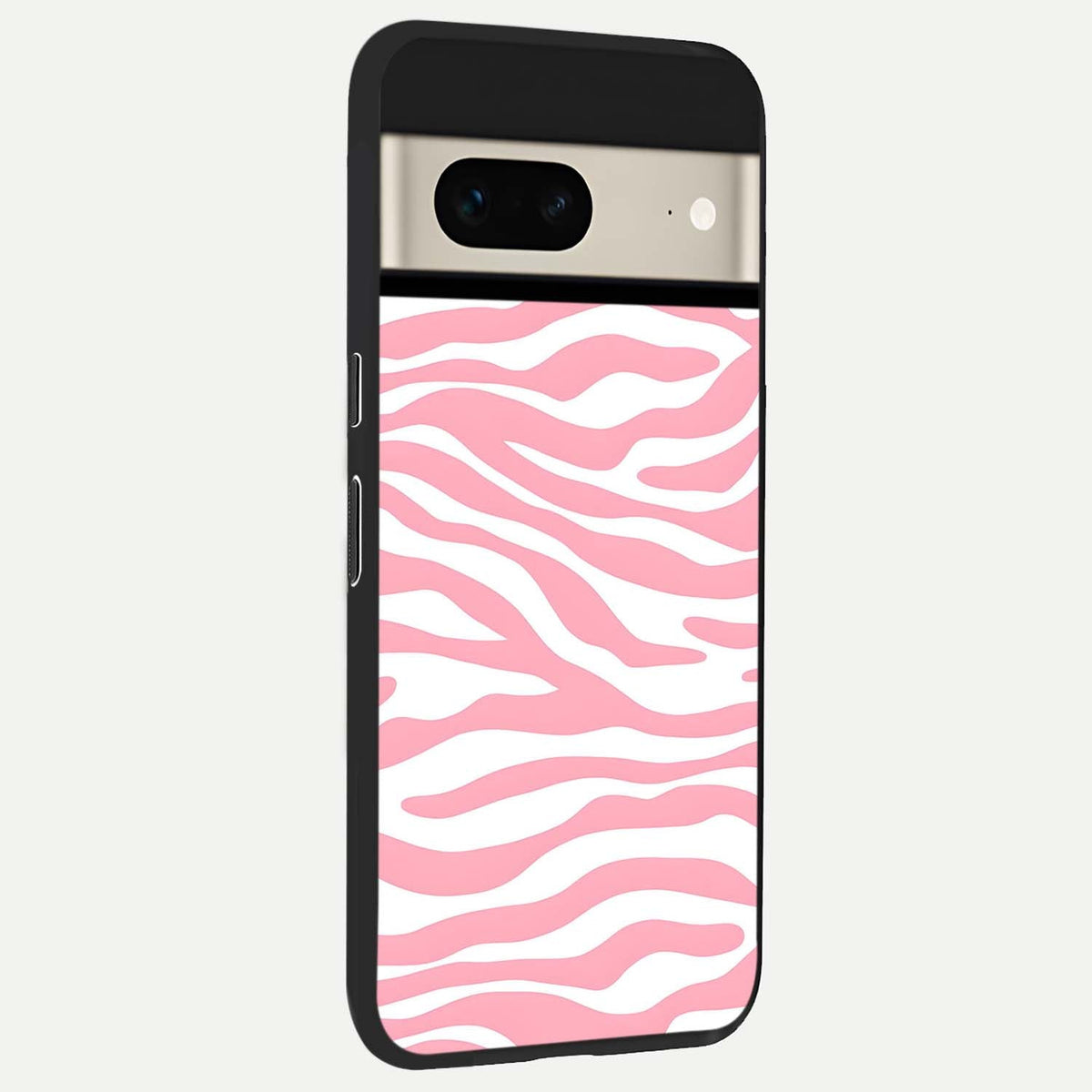  Blush Zebra Flow back cover For Google Pixel 7 slim fit glass case with vibrant aesthetic design