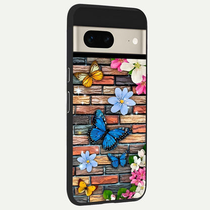  Brick Bloom Flight back cover For Google Pixel 7 slim fit glass case with vibrant aesthetic design