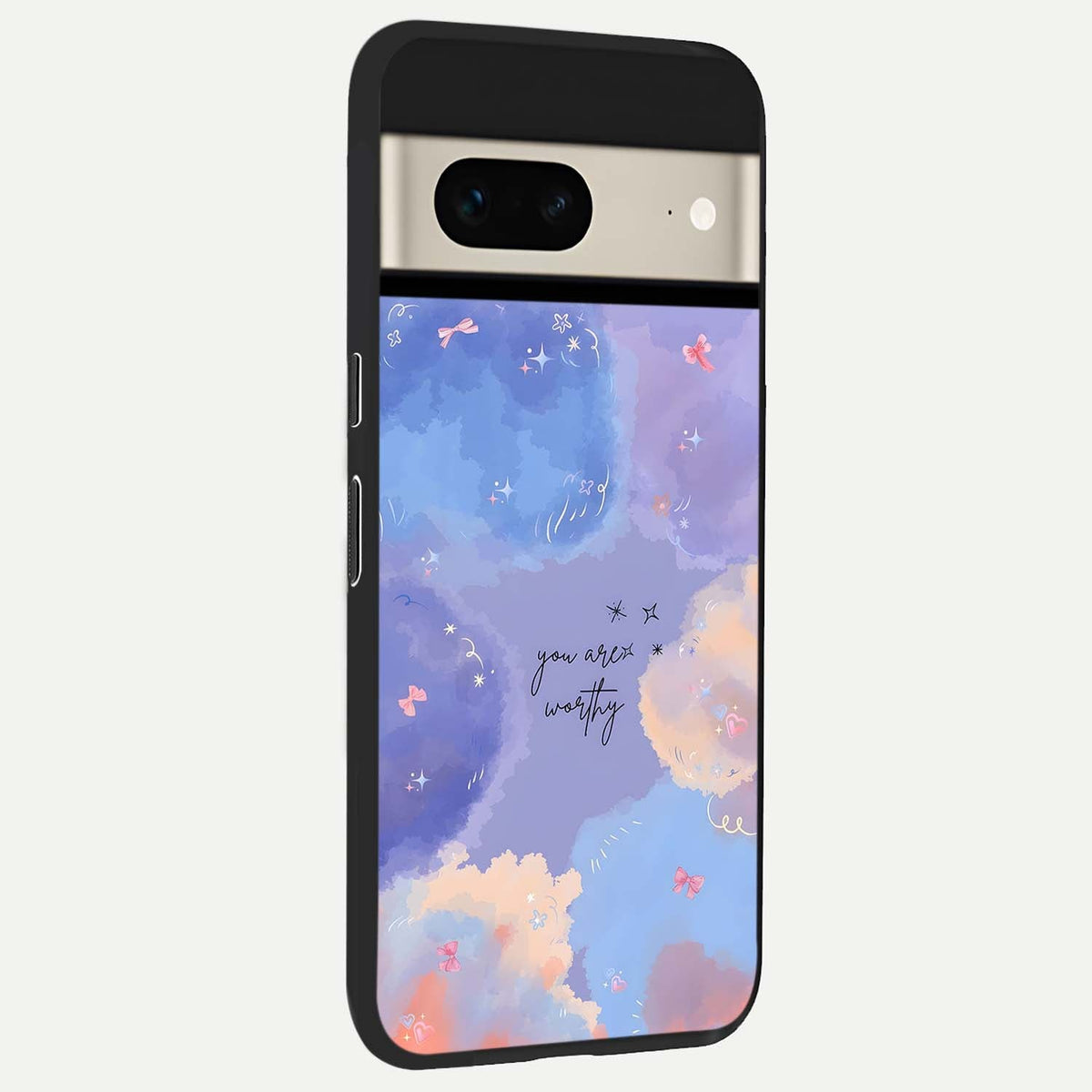  Celestial Cloud Magic back cover For Google Pixel 7 slim fit glass case with vibrant aesthetic design