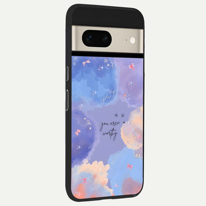  Celestial Cloud Magic back cover For Google Pixel 7 slim fit glass case with vibrant aesthetic design