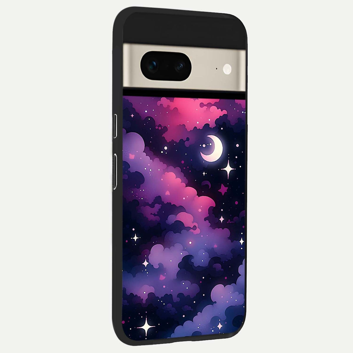  Celestial Moon Magic back cover For Google Pixel 7 slim fit glass case with vibrant aesthetic design