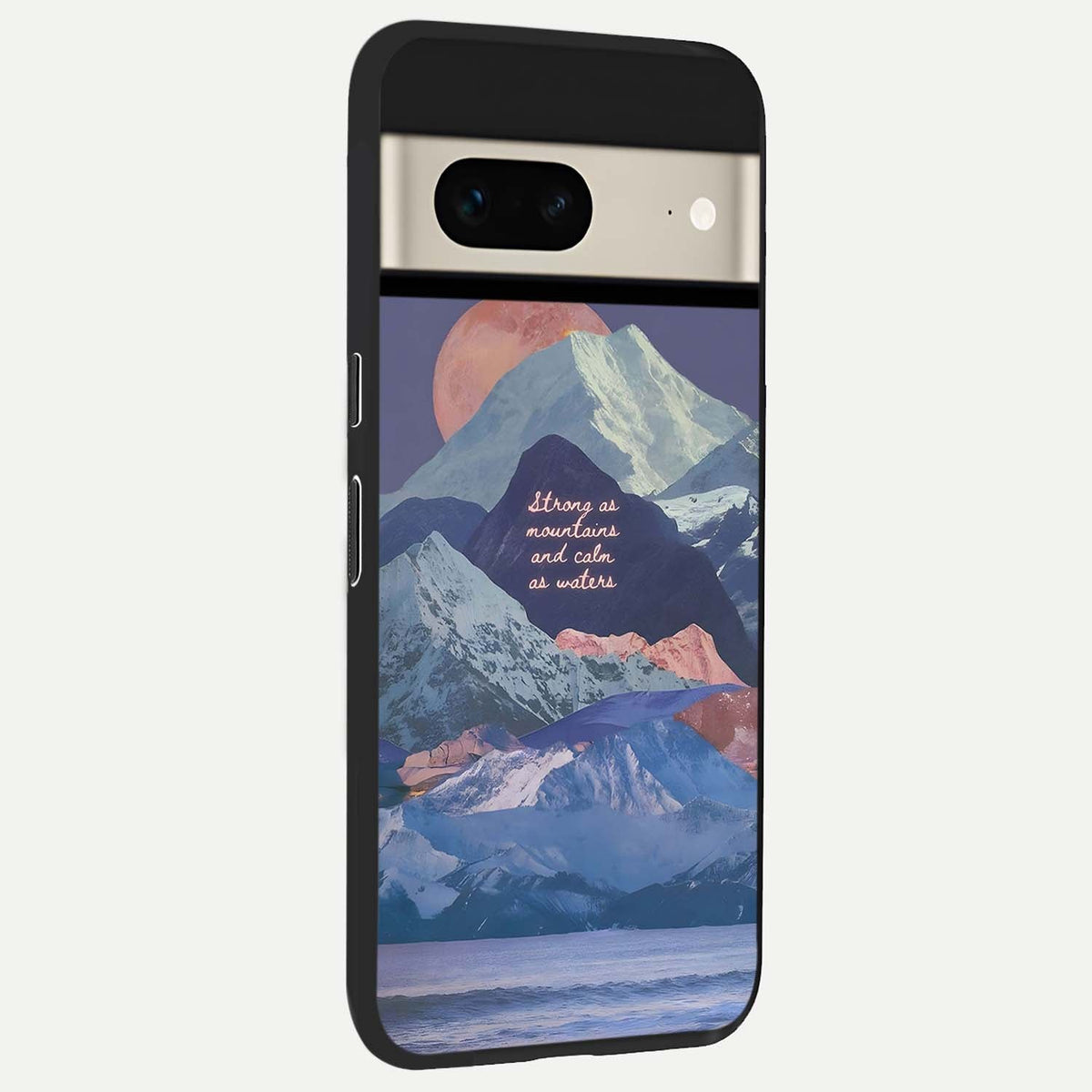  Celestial Mountain Calm back cover For Google Pixel 7 slim fit glass case with vibrant aesthetic design
