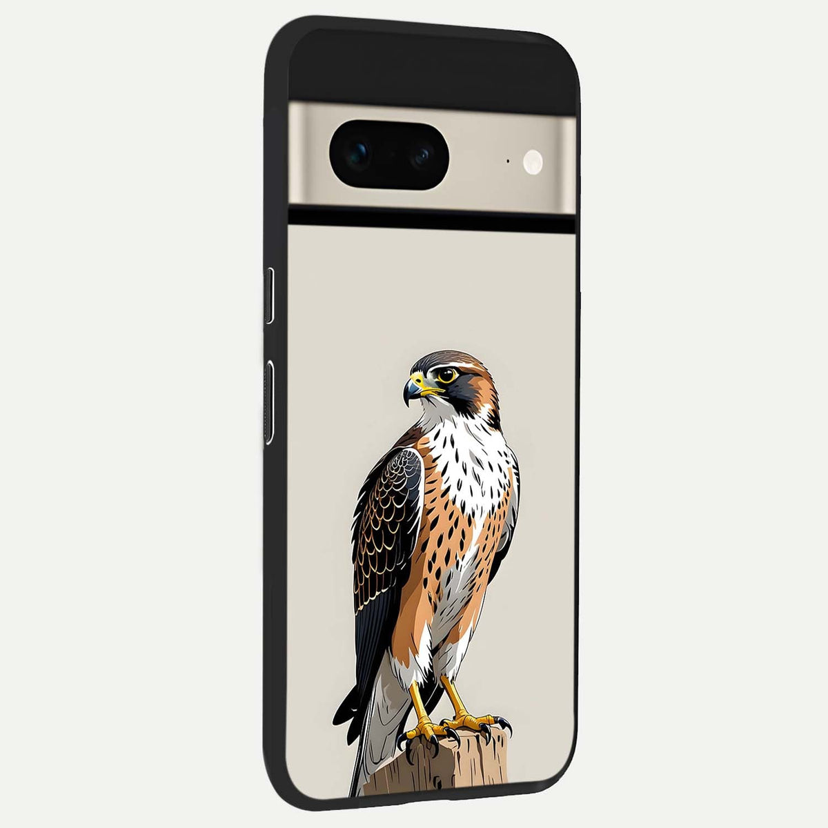  Clever Eagle back cover For Google Pixel 7 slim fit glass case with vibrant aesthetic design