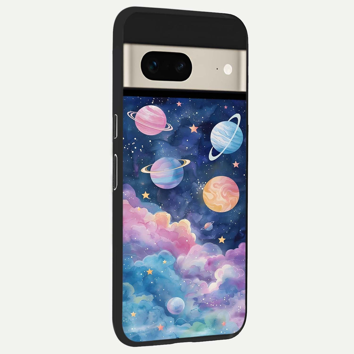  Cosmic Planet Dreams back cover For Google Pixel 7 slim fit glass case with vibrant aesthetic design