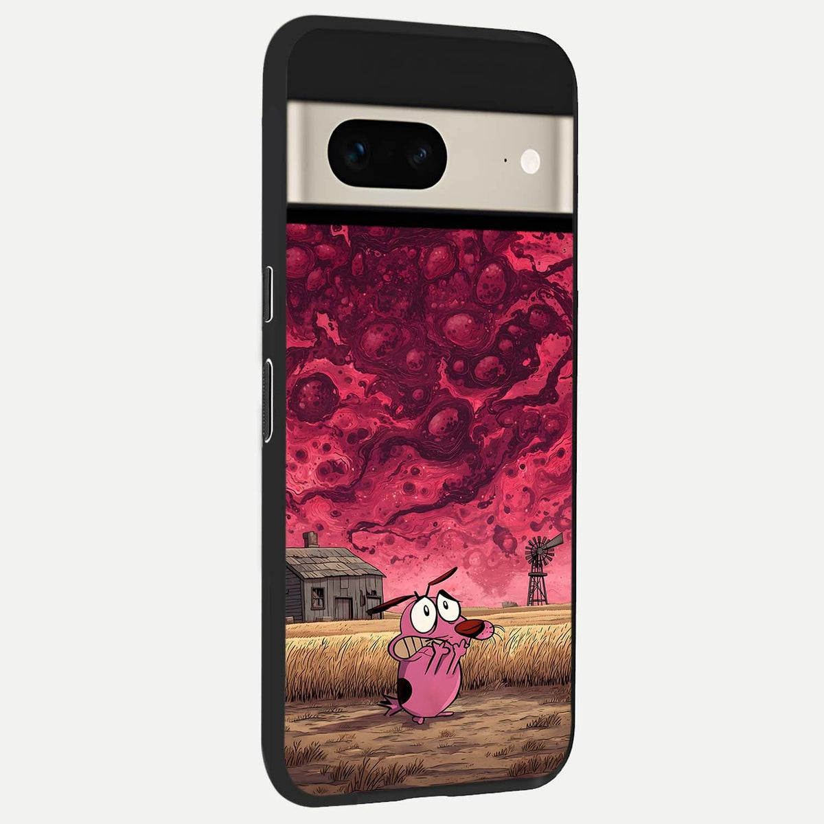  Courage Under Sky back cover For Google Pixel 7 slim fit glass case with vibrant aesthetic design