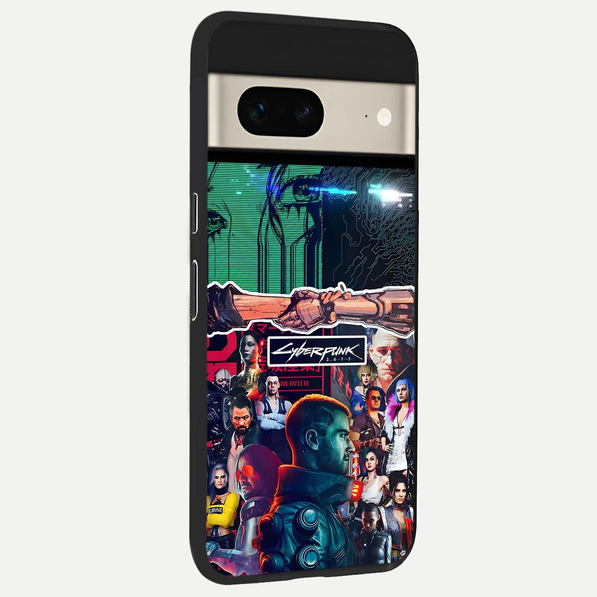  CYBERPUNK Legacy back cover For Google Pixel 7 slim fit glass case with vibrant aesthetic design