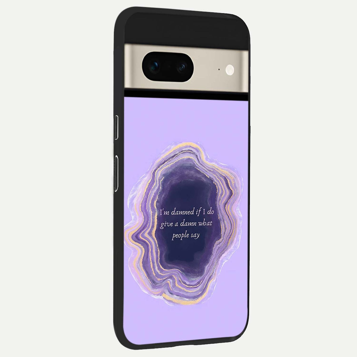  Damned People Quote back cover For Google Pixel 7 slim fit glass case with vibrant aesthetic design