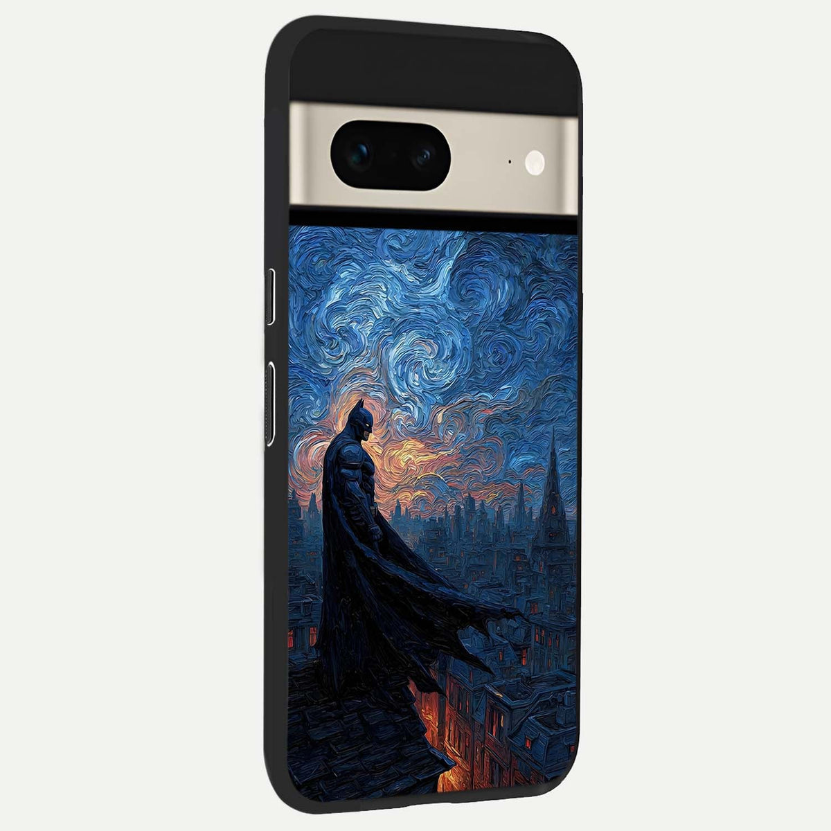  Dark Knight Dusk back cover For Google Pixel 7 slim fit glass case with vibrant aesthetic design