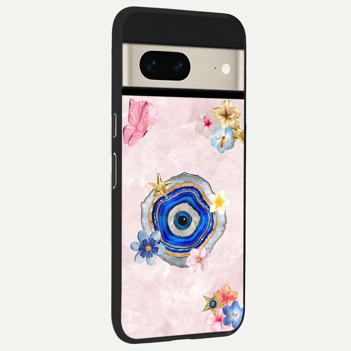  Divine Aura Bloom back cover For Google Pixel 7 slim fit glass case with vibrant aesthetic design