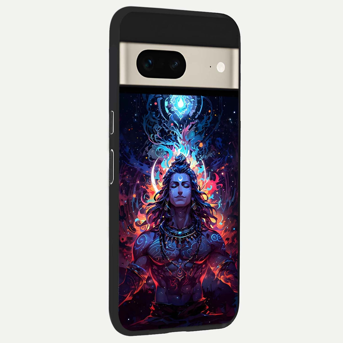  Divine Fire Shiv back cover For Google Pixel 7 slim fit glass case with vibrant aesthetic design