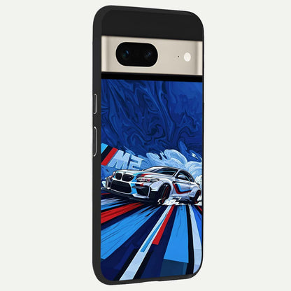  Drift Power Rush back cover For Google Pixel 7 slim fit glass case with vibrant aesthetic design