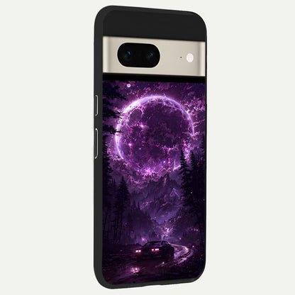  Eternal Cosmic Drive back cover For Google Pixel 7 slim fit glass case with vibrant aesthetic design
