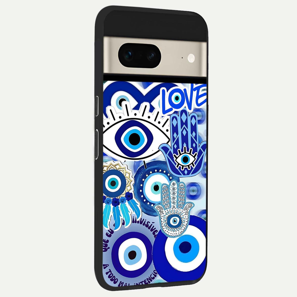  Evil Eyes Dream back cover For Google Pixel 7 slim fit glass case with vibrant aesthetic design