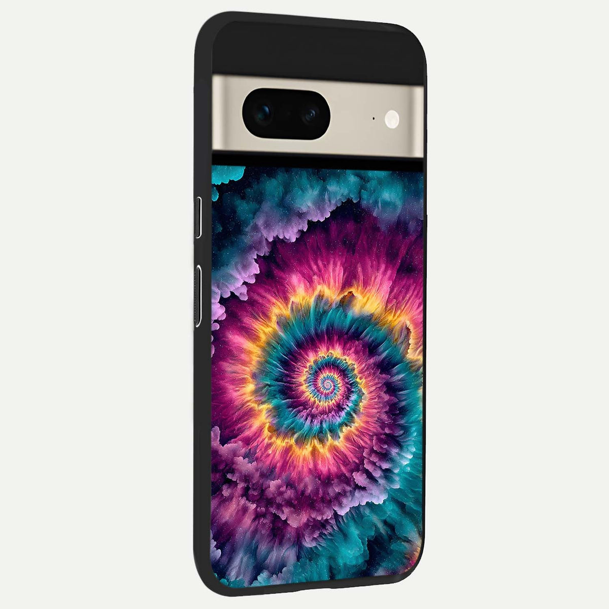  Galactic Spiral Burst back cover For Google Pixel 7 slim fit glass case with vibrant aesthetic design