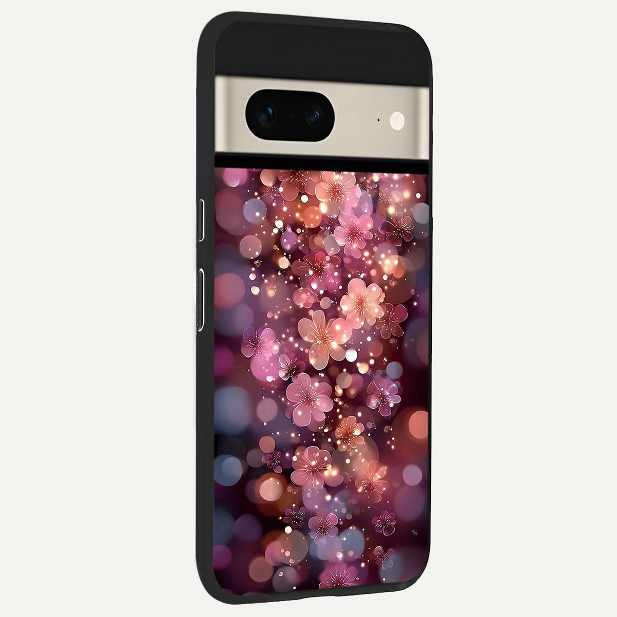  Glowing Petal Bliss back cover For Google Pixel 7 slim fit glass case with vibrant aesthetic design