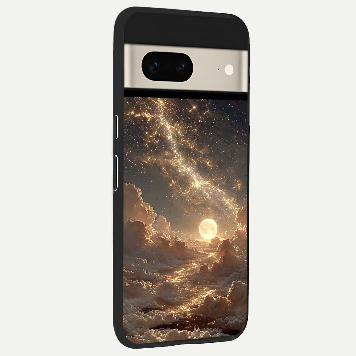  Golden Sky Dream back cover For Google Pixel 7 slim fit glass case with vibrant aesthetic design