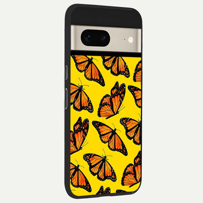  Golden Wing Flight back cover For Google Pixel 7 slim fit glass case with vibrant aesthetic design