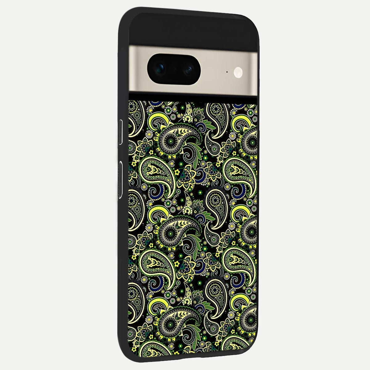  Green Lemon back cover For Google Pixel 7 slim fit glass case with vibrant aesthetic design