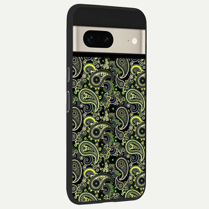  Green Lemon back cover For Google Pixel 7 slim fit glass case with vibrant aesthetic design
