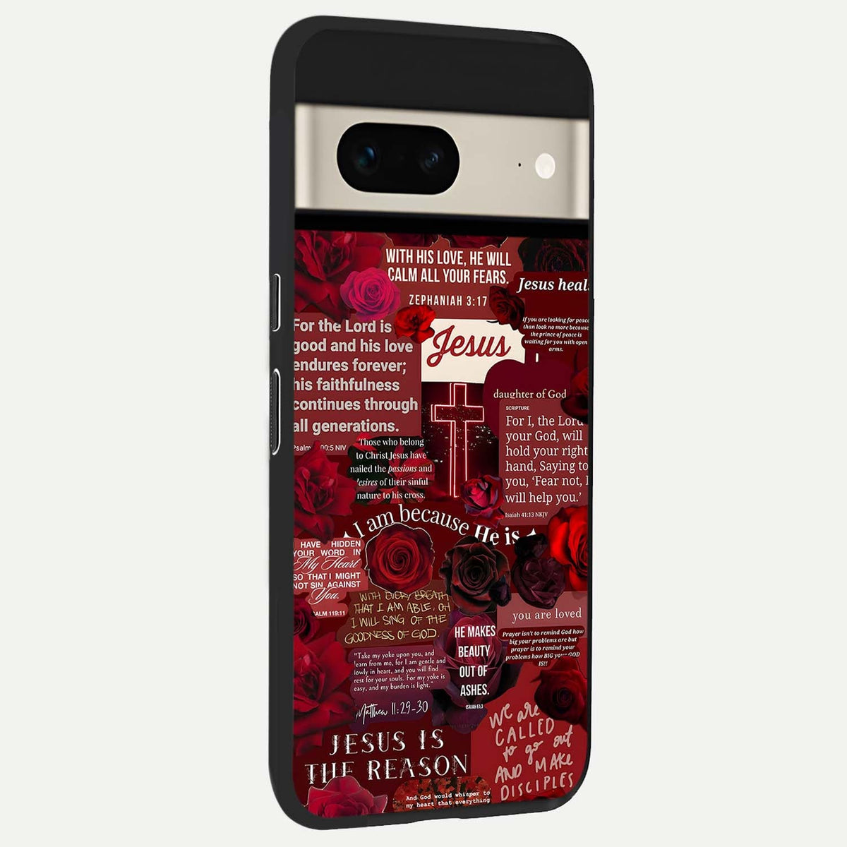  Jesus Love Heals back cover For Google Pixel 7 slim fit glass case with vibrant aesthetic design