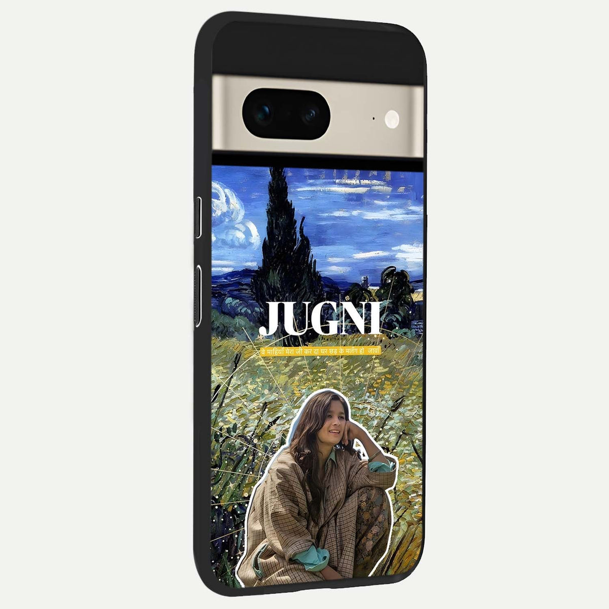  Jugni Soul Vibes back cover For Google Pixel 7 slim fit glass case with vibrant aesthetic design