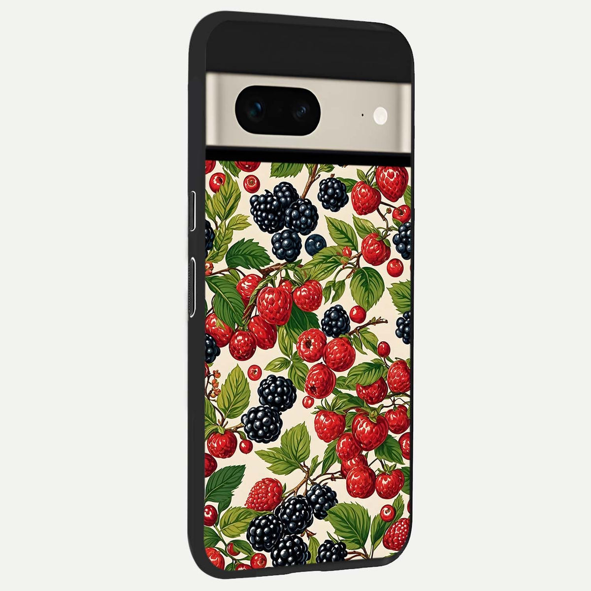  Mixed Berry Collage back cover For Google Pixel 7 slim fit glass case with vibrant aesthetic design