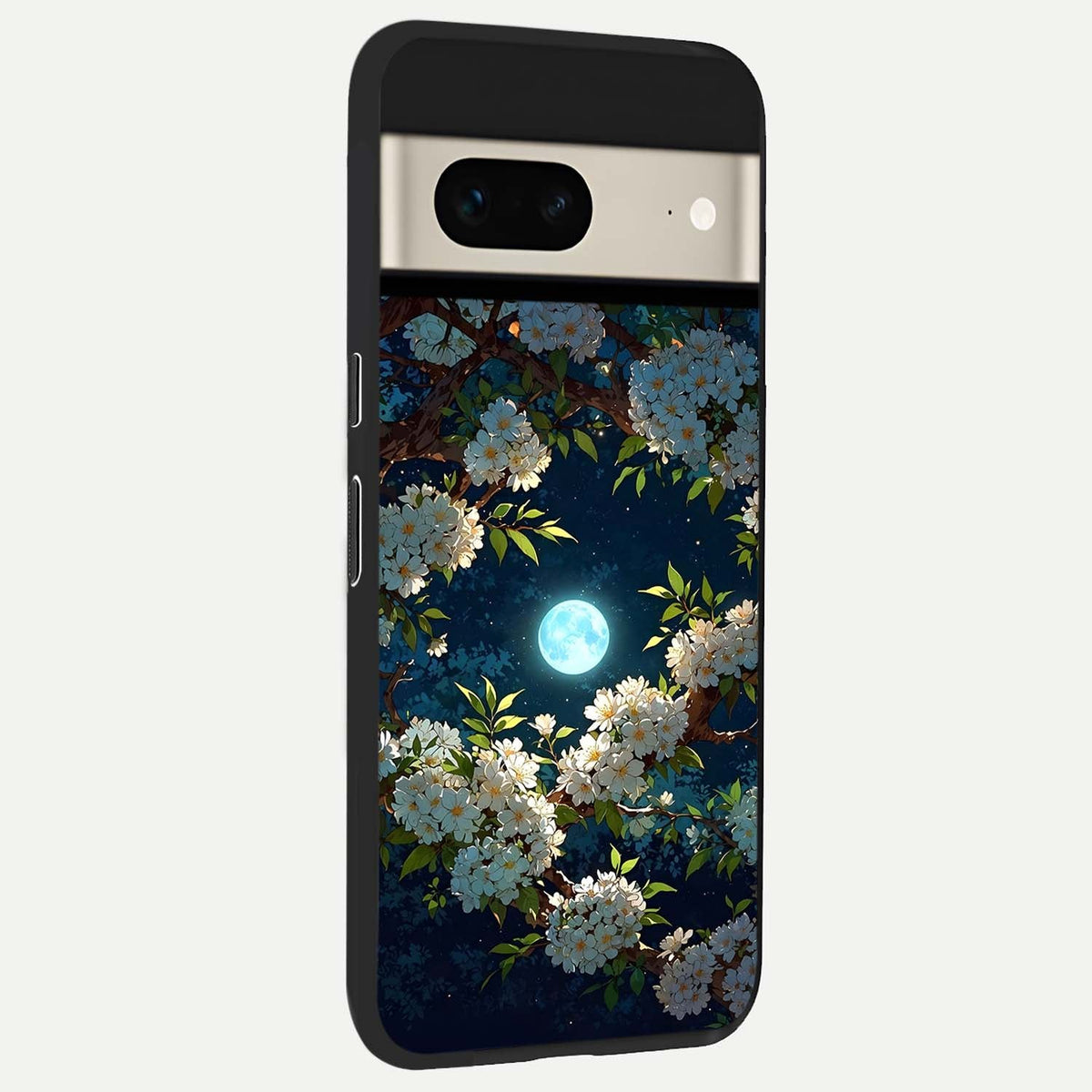  Moonlit Blossom Dream back cover For Google Pixel 7 slim fit glass case with vibrant aesthetic design