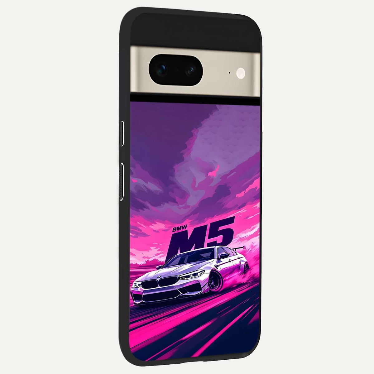  MS Neon Car back cover For Google Pixel 7 slim fit glass case with vibrant aesthetic design