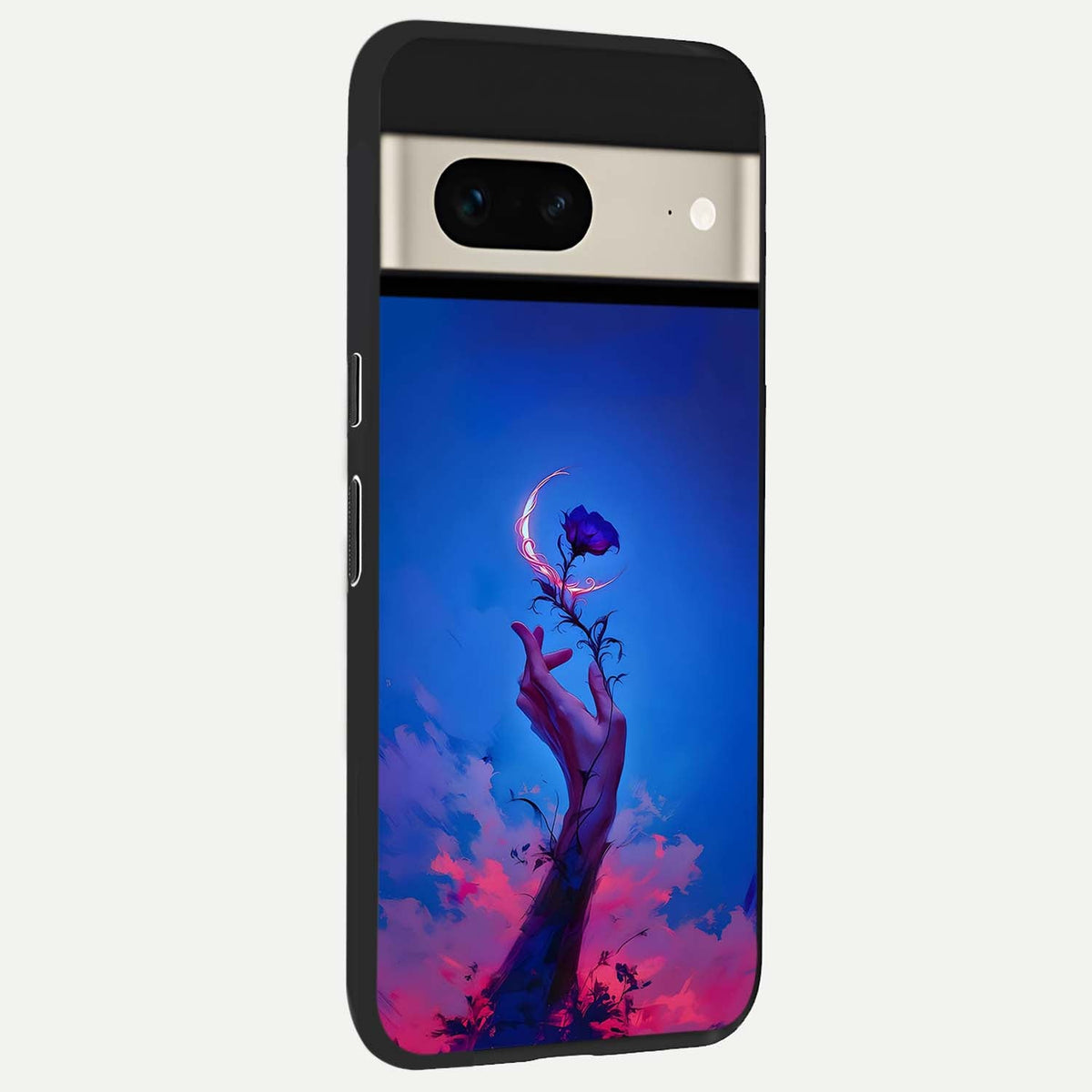  Mystic Hand back cover For Google Pixel 7 slim fit glass case with vibrant aesthetic design