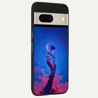  Mystic Hand back cover For Google Pixel 7 slim fit glass case with vibrant aesthetic design