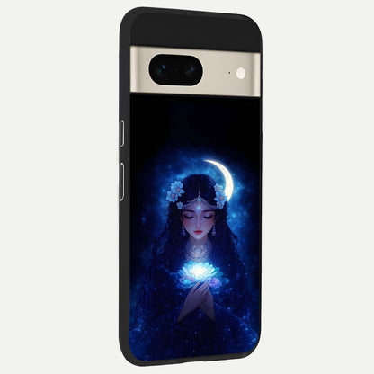  Mystic Moon Queen back cover For Google Pixel 7 slim fit glass case with vibrant aesthetic design